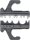 Crimpeinsatz KNIPEX® für MultiCrimp® Crimpzange, unisolierte Kabelverbinder