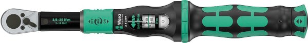 Drehmomentschlüssel WERA Click-Torque Lock A6 Antrieb 6,3mm (1/4") Sechskant