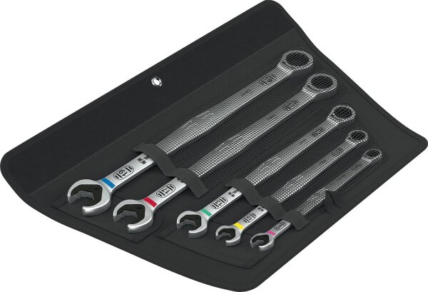Maul-Ringratschen-Schlüssel-Satz Wera 6007 Joker 5 Set 1, 5‑teilig