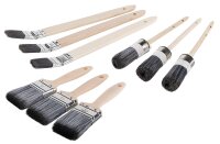 Pinsel-Set Wandfarben-Lacke, 9-teilig