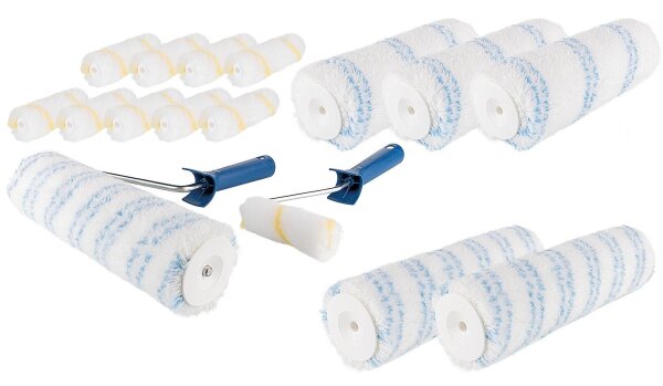 Roller-Set  Wand-Decken-Fassadenfarben, 18-teilig