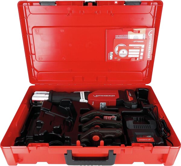 Akku- Pressmaschine Rothenberger ROMAX 4000 Set TH16-20-26mm, 4Ah, AMP