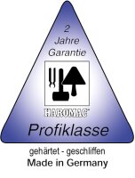 Glättekelle HAROMAC 6x6 gezahnt 280mm Stahl, gehärtet blaues Heft