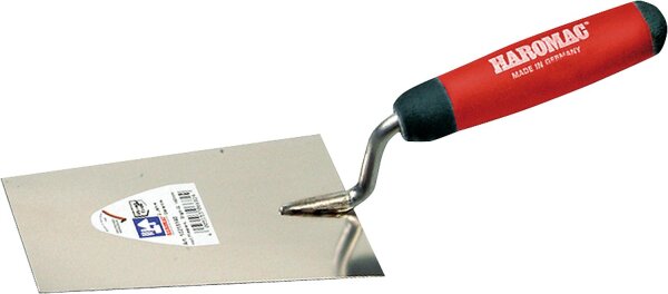 Berner Putzkelle rostfrei 160mm, 2K-ERGO rotschwarz