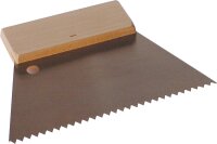 Zahnspachtel C2 6x6x250mm Holzrücken