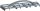 Alu-Rabot 8 Messer 500 x 85mm Gipserrabot Messer gehärtet
