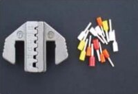 Crimp-Systemzange mit 6 austauschbaren Einsatzprofilen