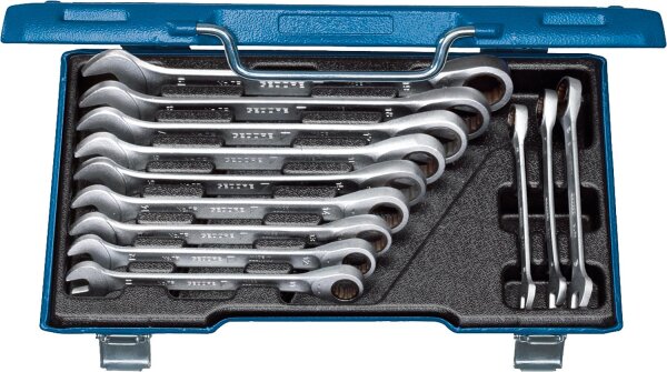 Ringratschenmaulschlüssel-Satz GEDORE 12-teilig Maße: 315x181x40 mm