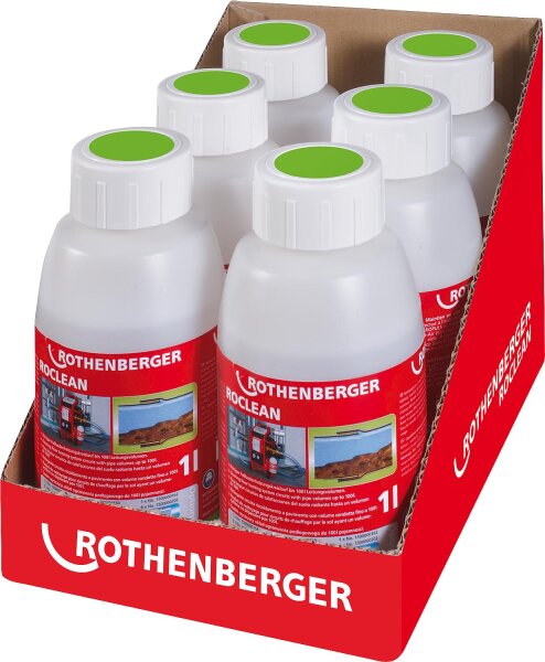 ROPULS Spülkompressor Zubehör Reinigungschemie für Flächenheizsysteme Ref: 1500000201  VPE: 6 Stück