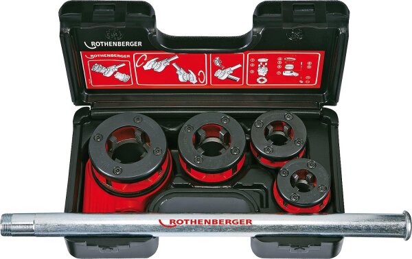 Gewindeschneidemaschine Super Cut-Set BSPT R 1/2" - 1 1/4 " i. Koffer