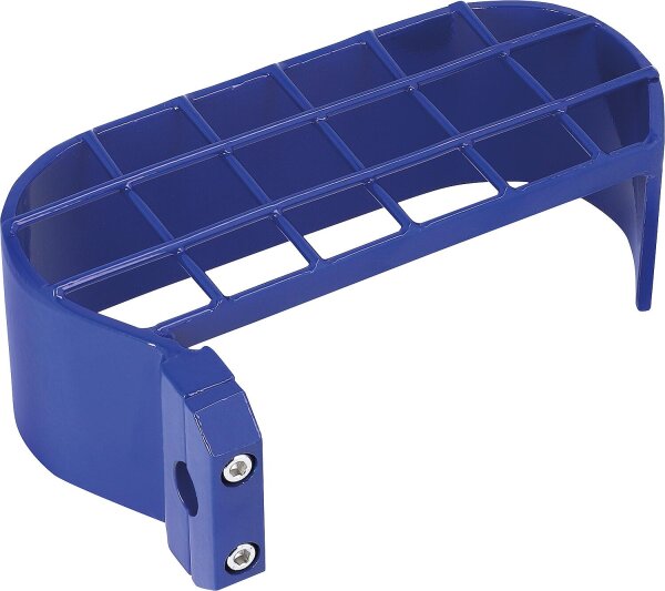 Schutzbügel für Flaschendruck- regler, links ausgeschlagen Farbe blau