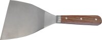 Malerspachtel 25mm, Haromac durchg., konisches Blatt, INOX, Rosenholz