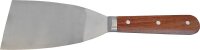 Malerspachtel 100mm, Haromac durchg., konisches Blatt, INOX, Rosenholz