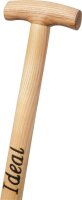 Ideal-Bauspaten Pionier Gärtner Form, Größe 2,Trittschutz,T-Stiel