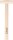 Ideal-Spatengabel 4 Zinken, gold,Schienenzwinge, T-Stiel