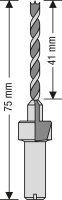 Bohrsenker Set SPAX® 1x Holzbohrer 4 mm, 1x Senker 6,5 mm, 1x Innensechskantschlüssel