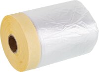 Flachkrepp mit Abdeckfolie Innen, (BxL) 55cm x 33m
