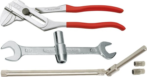 Werkzeugset III, 3-teilig, Sanitär-,Standhahn- und Zangen- schlüssel
