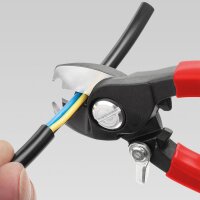 Kabelschere Knipex 165mm mit Abisolierfunktion