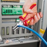 Crimpzange Knipex 180mm für Aderendhülsen