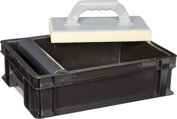 Fliesenwasch-Set HAROMAC 3-teilig mit Rolle und Hydro-Waschbrett