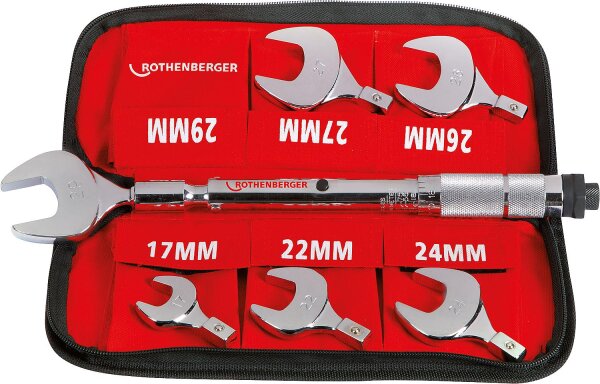 Drehmoment-Gabelschlüssel-Set Rothenberger 17-22-24-26-27-29mm