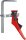 Tischzwinge Ganzstahl, Hebel- griff, 160x60mm