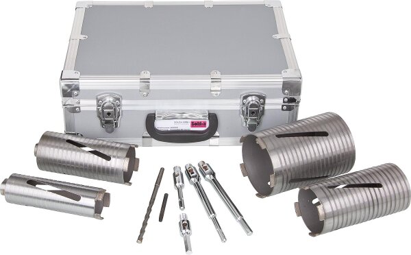 Diamant-Bohrkronen-Set Mauerwerk, 10-teilig, 52-112mm