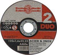 Trennscheiben Duo 125 für Stahl, Edelstahl...