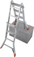 Teleskopleiter KRAUSE Aluminium, Monto - TeleMatic 4x4...