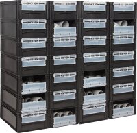 Transportbox TBS schwarz 600 x 400 x 220mm mit...