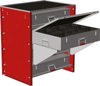 Auszugsauflagen (insta-modul) Stahlblech 3mm...