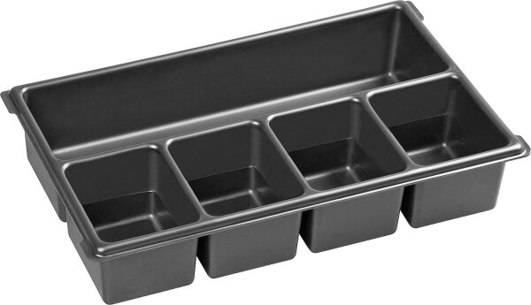 Kleinteileeinsatz passend für XL-BOXX® aus Kunststoff mit 5 Mulden