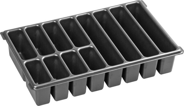 Kleinteileeinsatz passend für XL-BOXX® aus Kunststoff mit 12 Mulden