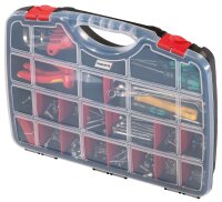 Sortimentskoffer PARAT Organize S mit individuell einteilbaren Fächern, 370x260x55mm