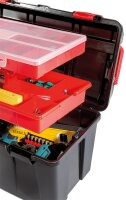 Werkzeugkoffer PARAT Allround XL mit Kleinteilemagazin und Trageeinsatz