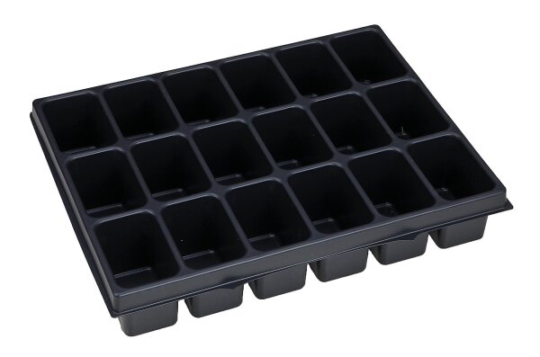 Kleinteileeinsatz 18 Mulden für  I-Boxx 72 u. LS-Schublade 72