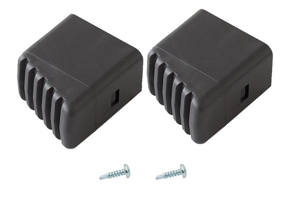MONTO Fußkappe (Paar) schwarz 33x20 mm, für MONTO und CORDA Stufen-StehLeitern