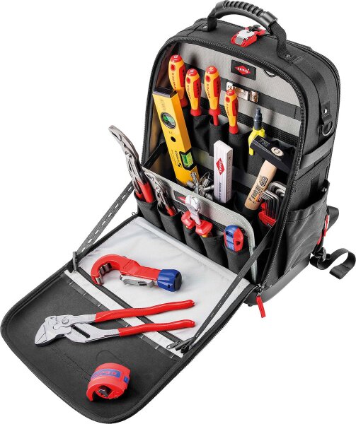 Werkzeugrucksack KNIPEX® Modular X18, 17-teilig, Sanitär