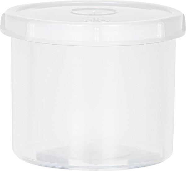 Dose rund mit Schraubdeckel 1000 ml, PP,transparent