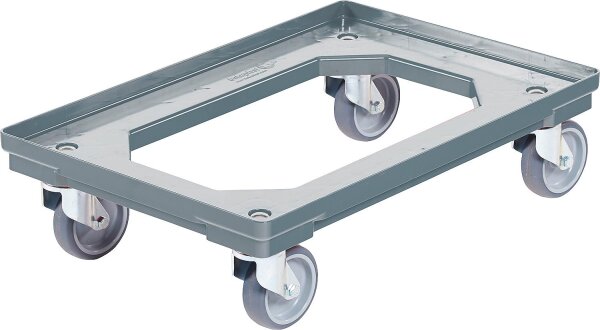 Transportroller für Behälter Schwarz 600x400mm