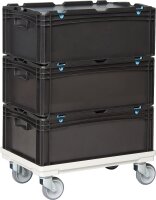 Transportroller für Behälter Schwarz 600x400mm