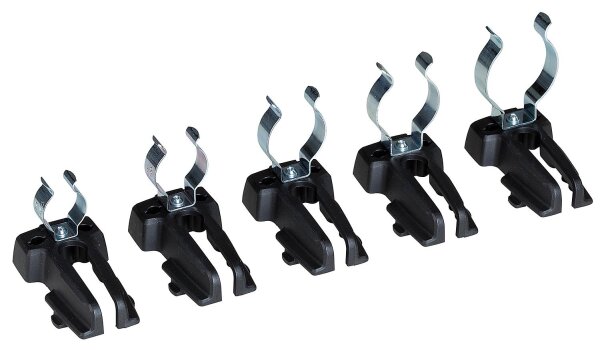 Werkzeugklemmset Sortimo 5tlg. zu WorkMo Alulochblech