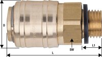 Verschlusskupplung AG Typ 26, G 1/8"