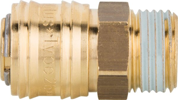 Verschlusskupplung AG Typ 26 mit vorbesch. Gewinde G 1/2"