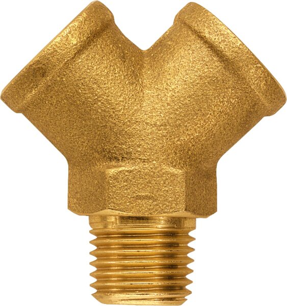 Y-Stück 2x IG 1x AG kon. R 1/2"a./G 1/2i.