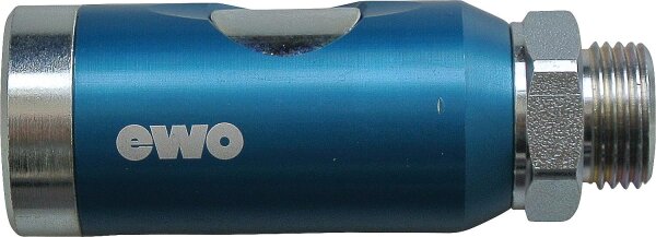 Sicherheitsdruckluftkupplung NW 7,2/7,4 ISO 4414 DIN/EN 983 mit AG DN8 (1/4")