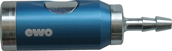 Sicherheitsdruckluftkupplung NW 7,2/7,4 ISO 4414 DIN/EN 983 mit Schlauchanschluss Ø6,0mm