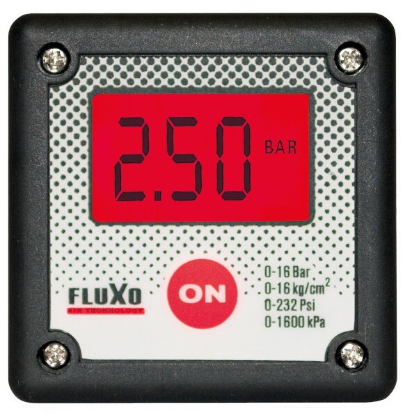 Manometer AEROTEC digital max. 16 bar mit Außengewinde DN6 (1/8")