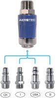 Sicherheitskupplung Aerotec EASY SAVE PRO 8 mm Tülle